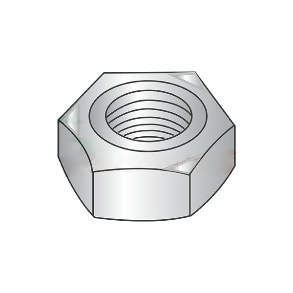 Newport Fasteners Hex Weld Nut, M6-1.00, 18-8 Stainless Steel, 11 mm Wd, 5 mm Ht, 2500 PK 501493 - main
